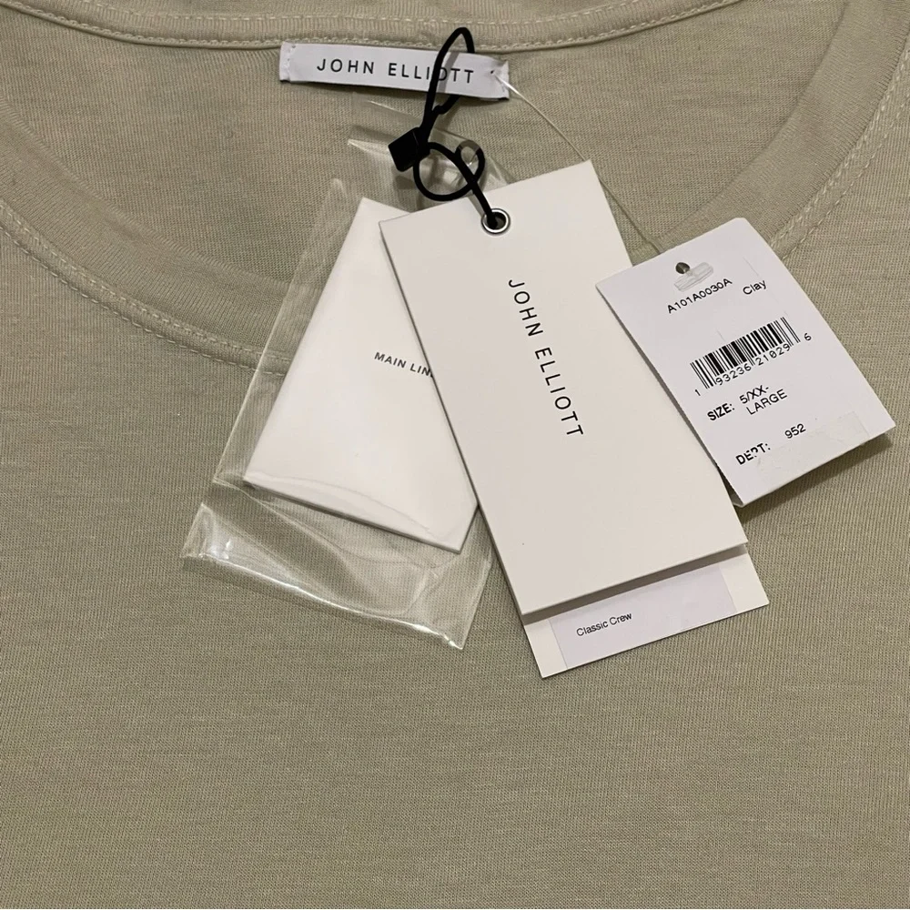 John Elliot Classic Crew Neck Tee Size 5(XXL) New - Picture 5 of 5